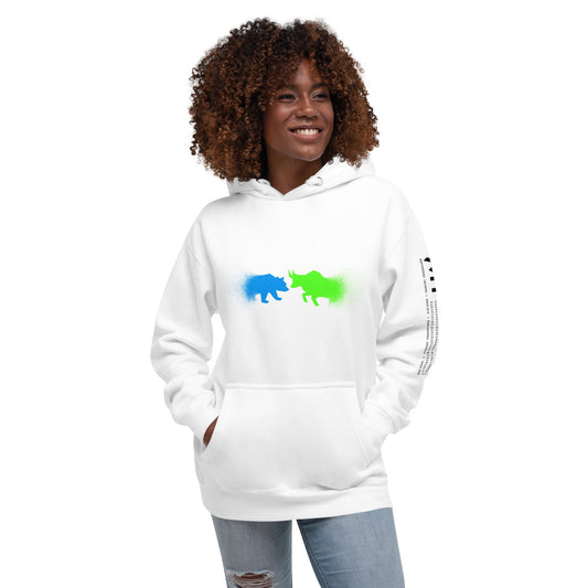 Bearish And Bullish (DB) in Light color - Unisex Hoodie by DarkByteGear