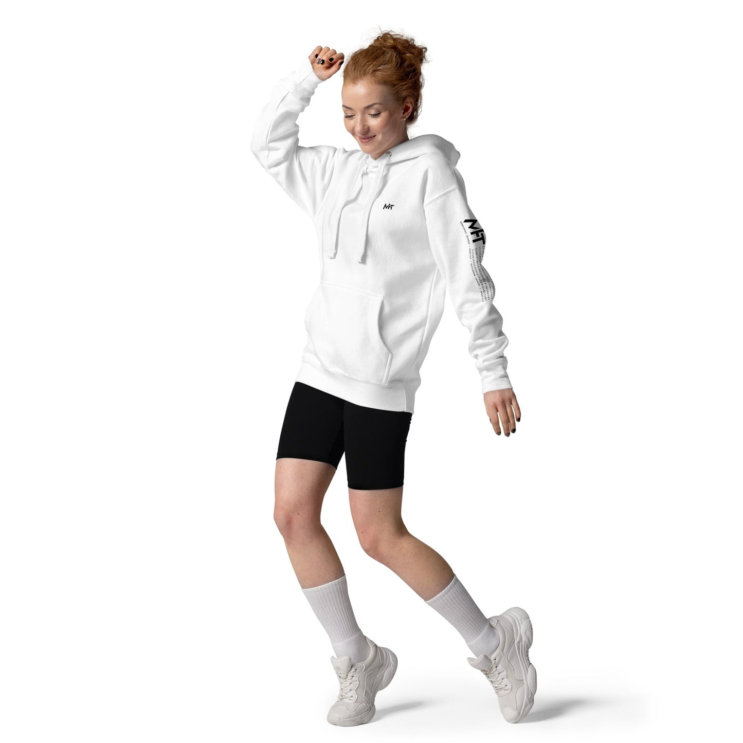 Levelling up to Big Sister for light color - Unisex Hoodie ( Back Print ) by DarkByteGear