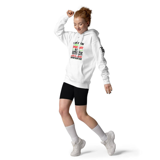 Education is important but trading stocks is more importanter in Dark Text - Unisex Hoodie by DarkByteGear
