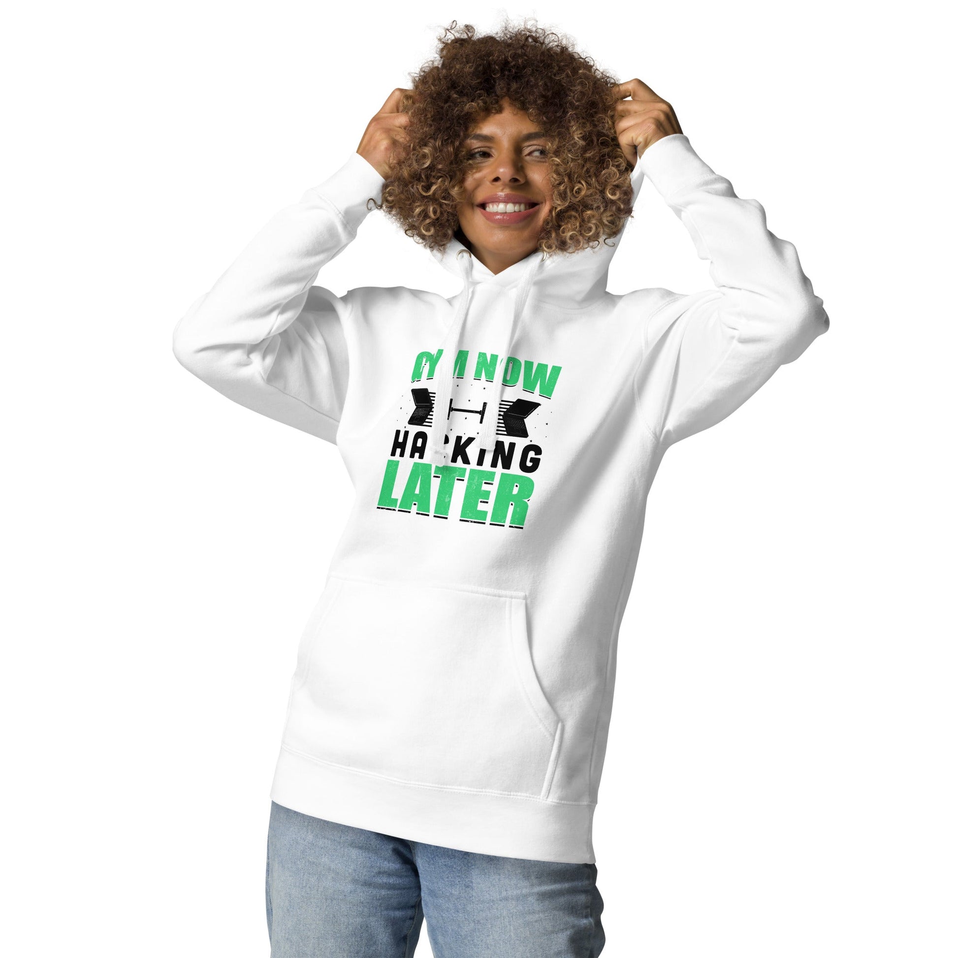 Gym now, hacking later - Unisex Hoodie by DarkByteGear