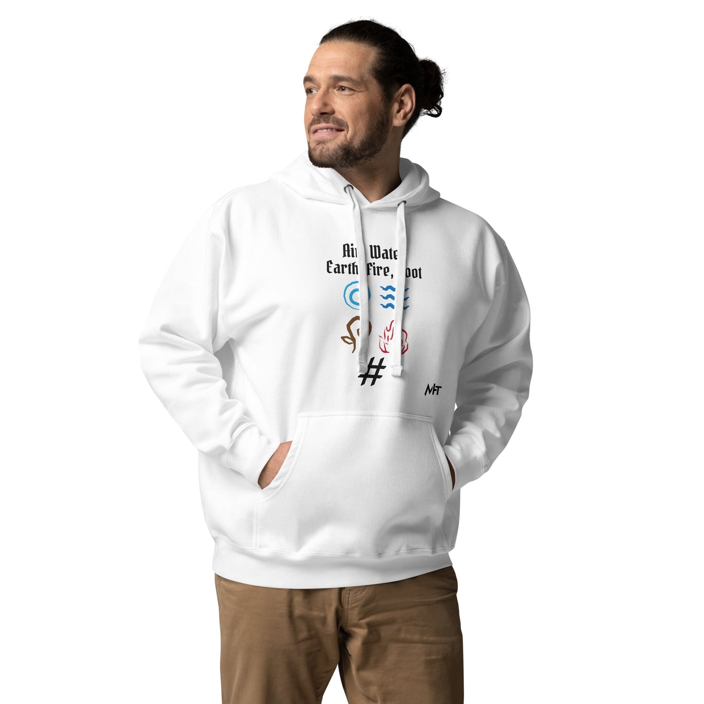 Air, Water, Earth, Fire, Root - Unisex Hoodie by DarkByteGear