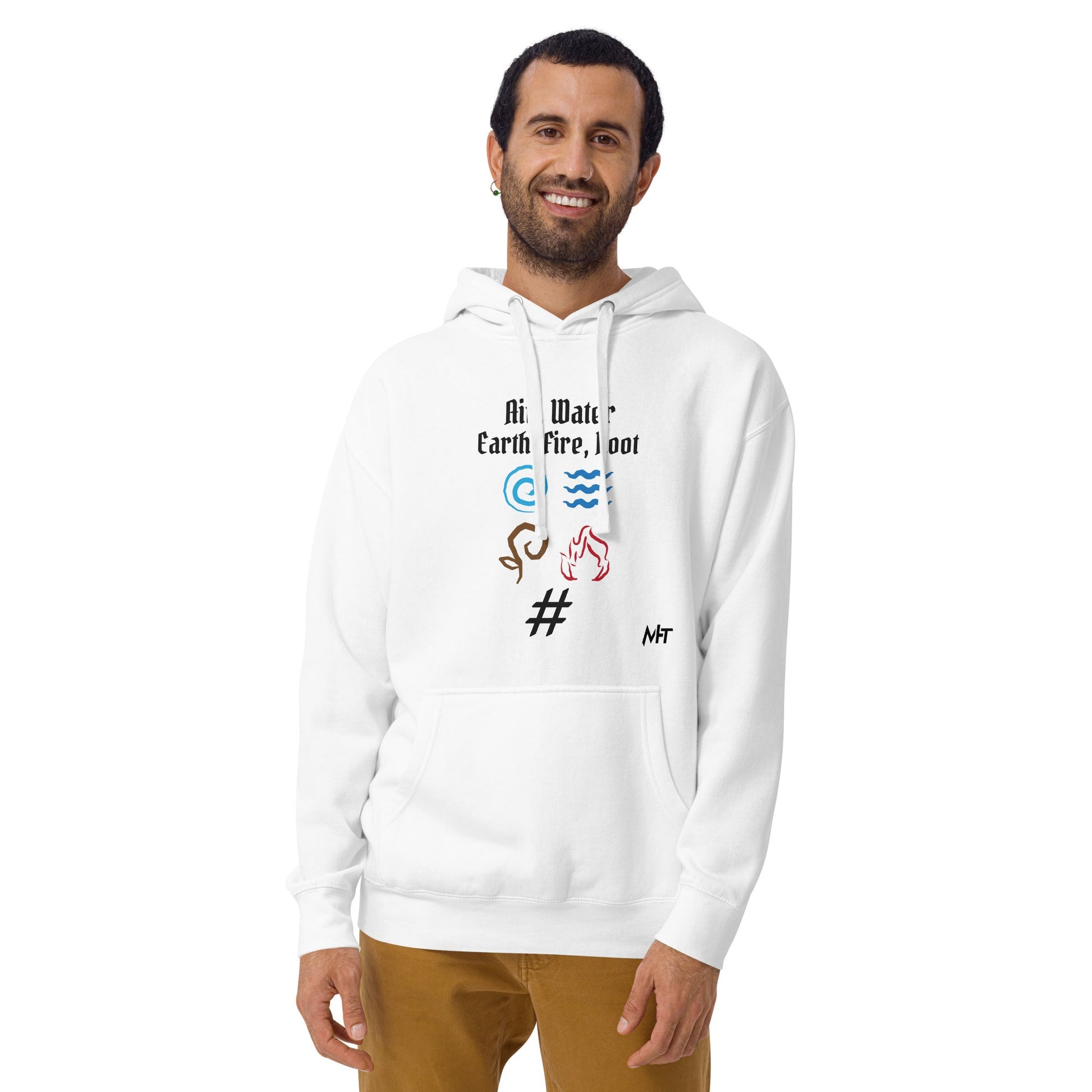 Air, Water, Earth, Fire, Root - Unisex Hoodie by DarkByteGear