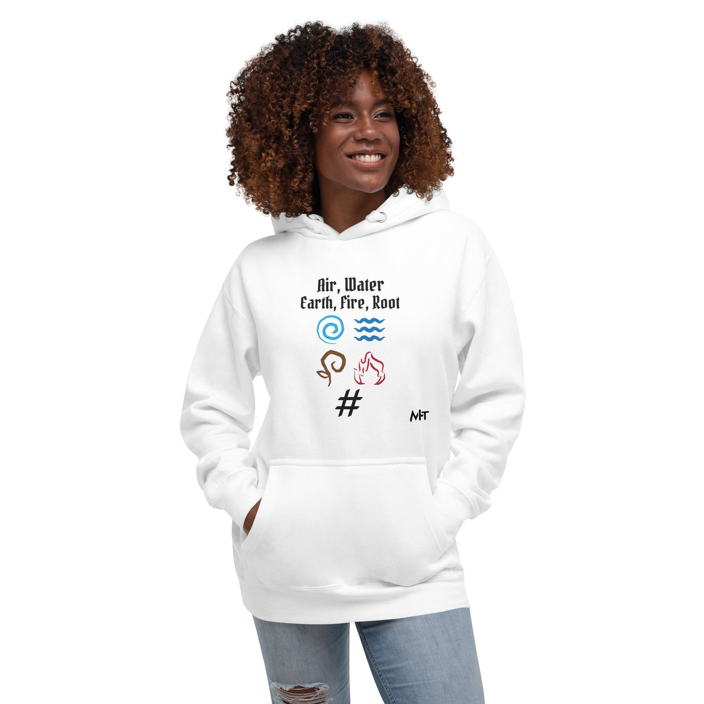Air, Water, Earth, Fire, Root - Unisex Hoodie by DarkByteGear