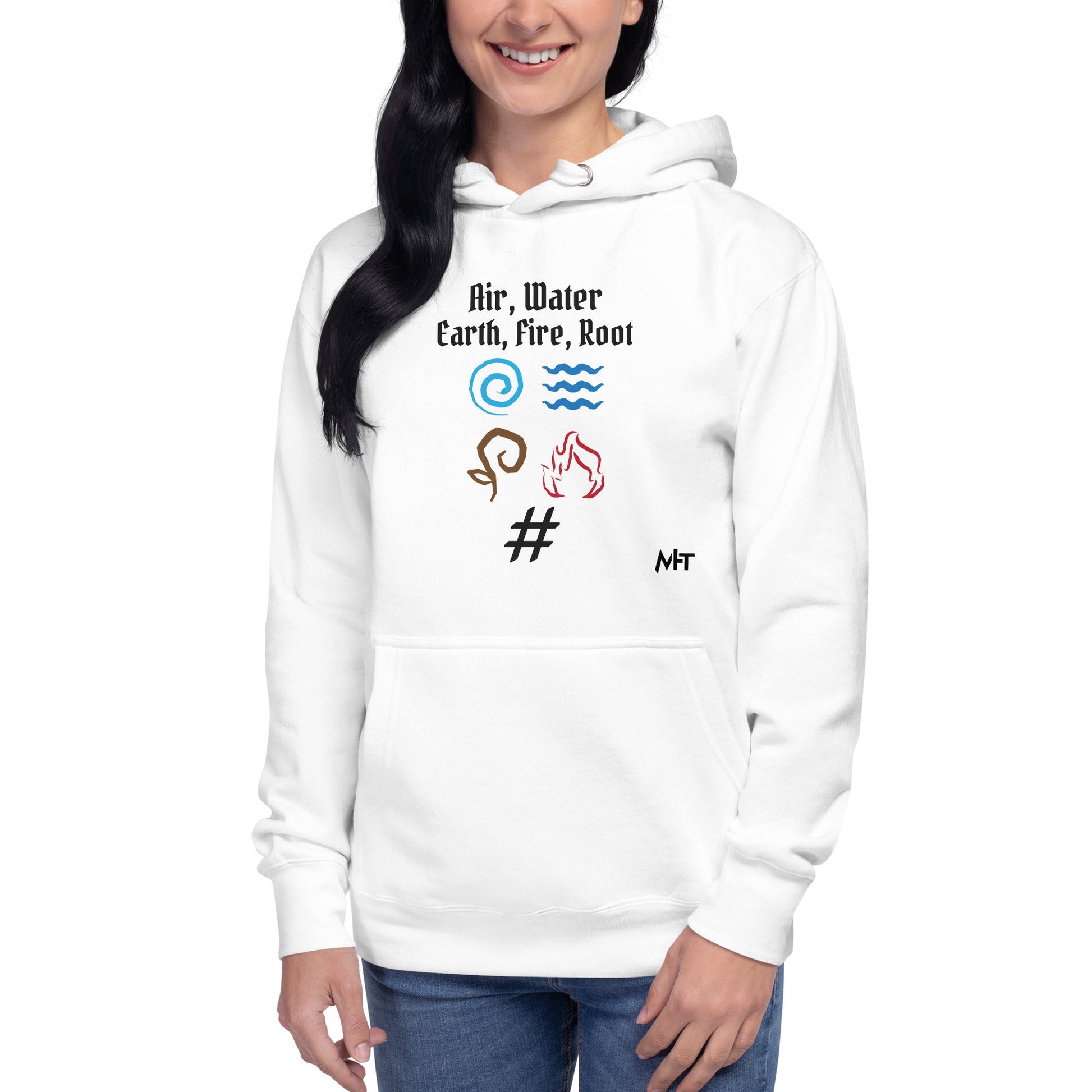 Air, Water, Earth, Fire, Root - Unisex Hoodie by DarkByteGear