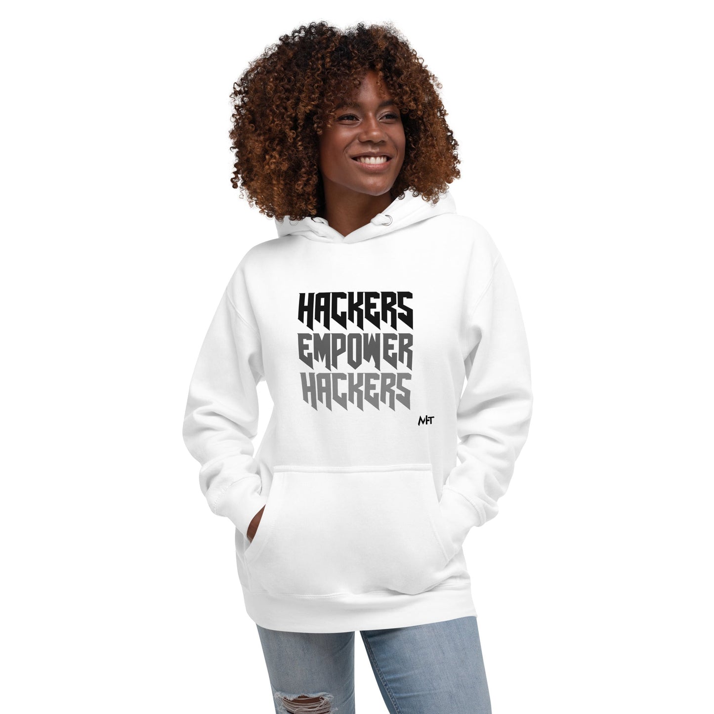 Hackers Empower Hackers V4 - Unisex Hoodie by DarkByteGear