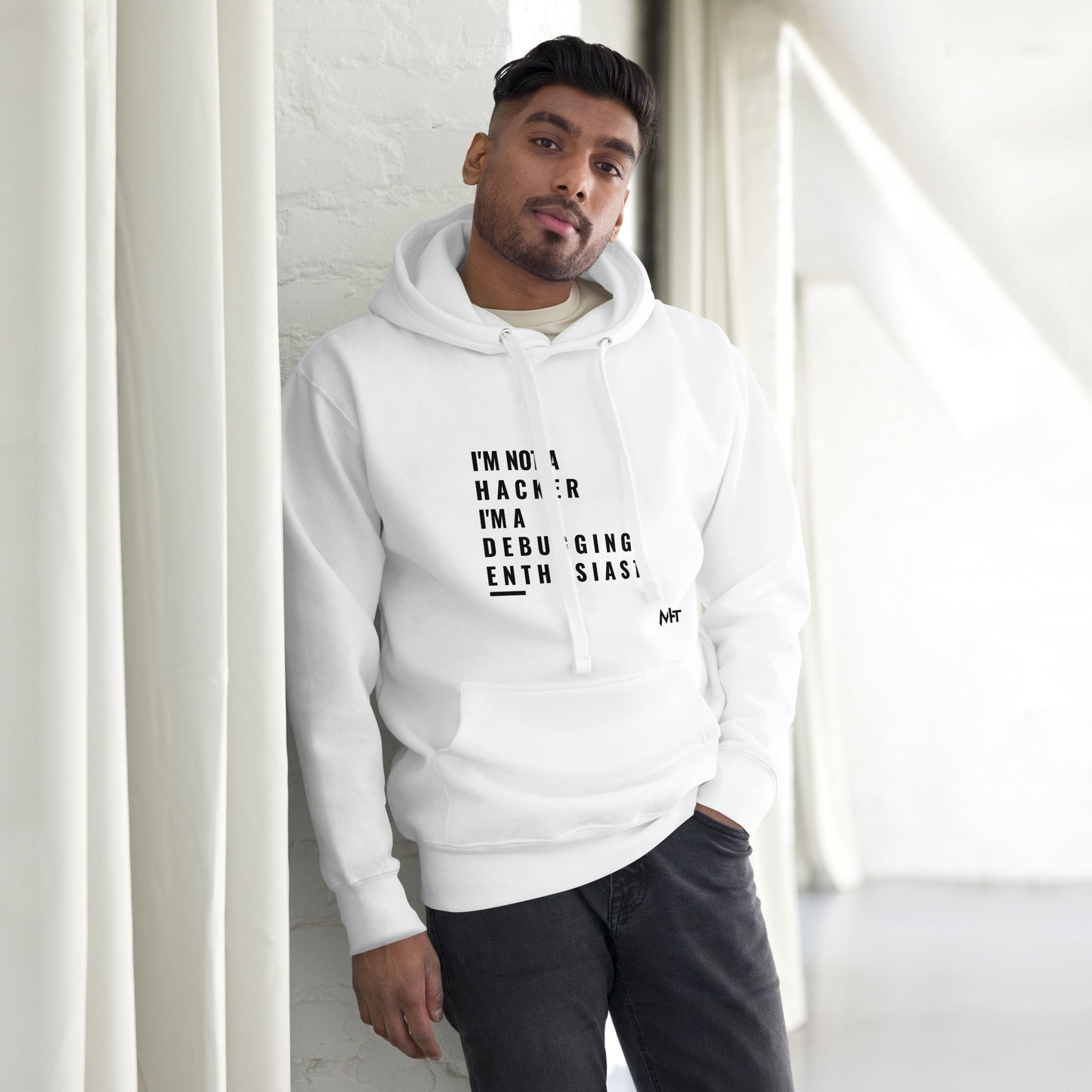 I'm not a Hacker: I'm a Debugging Enthusiast - Unisex Hoodie by DarkByteGear