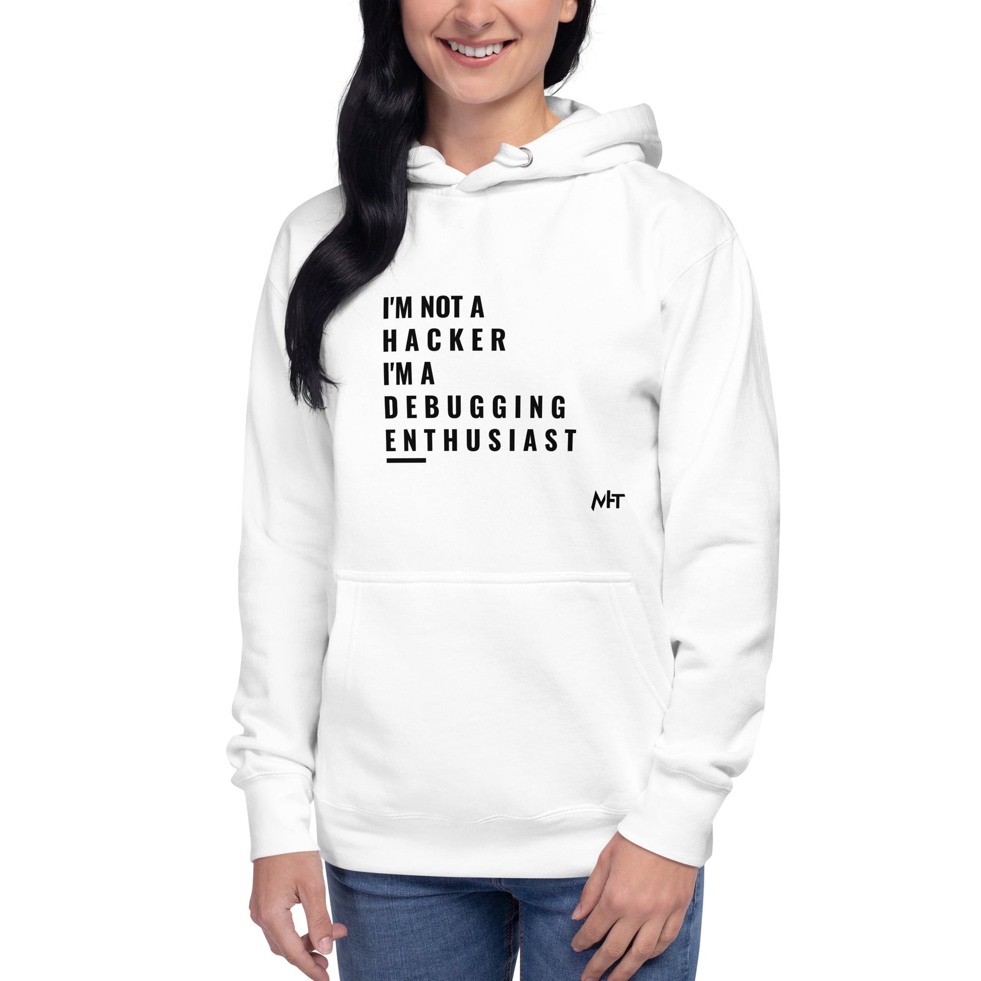 I'm not a Hacker: I'm a Debugging Enthusiast - Unisex Hoodie by DarkByteGear