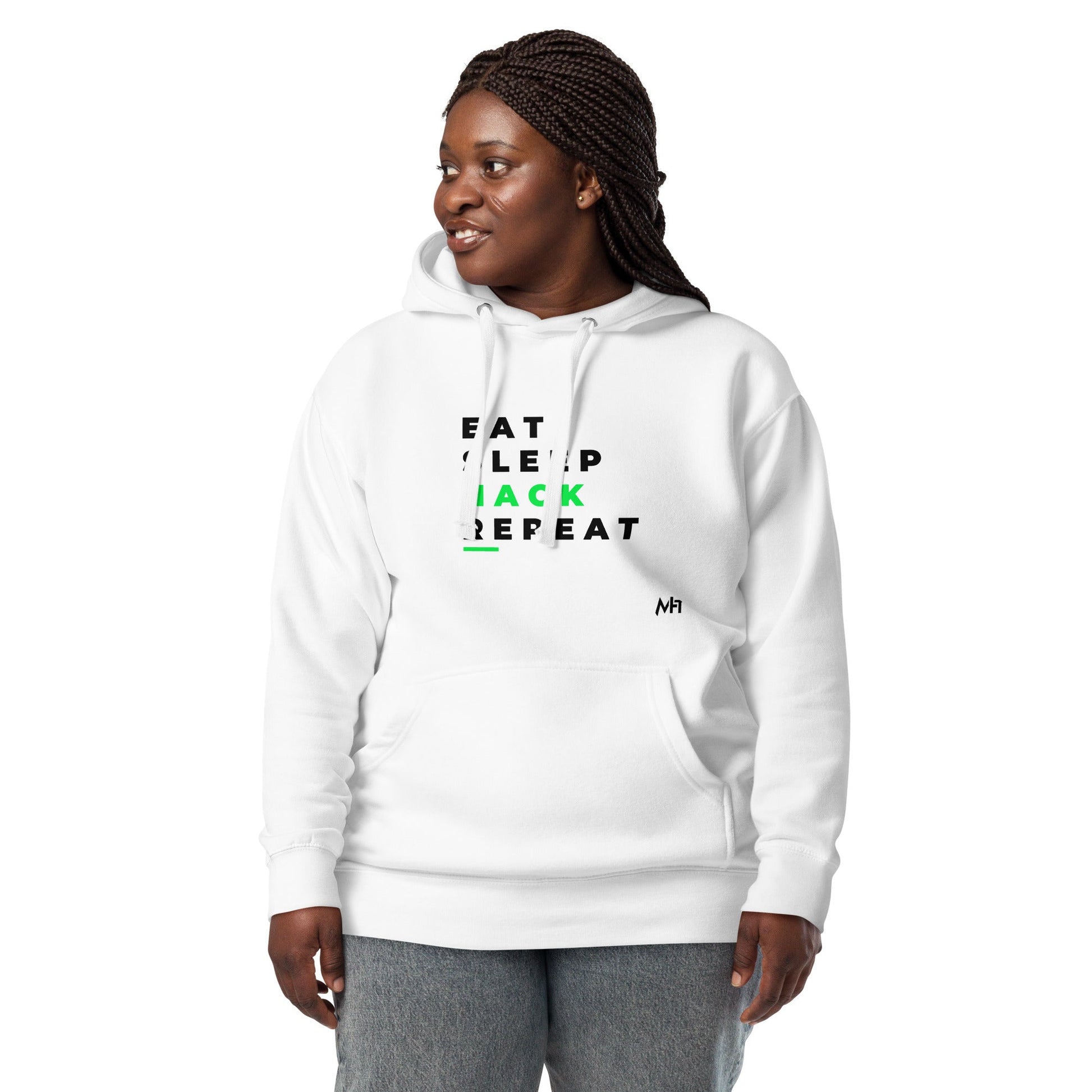 Eat, Sleep, Hack, Repeat V2 - Unisex Hoodie by DarkByteGear