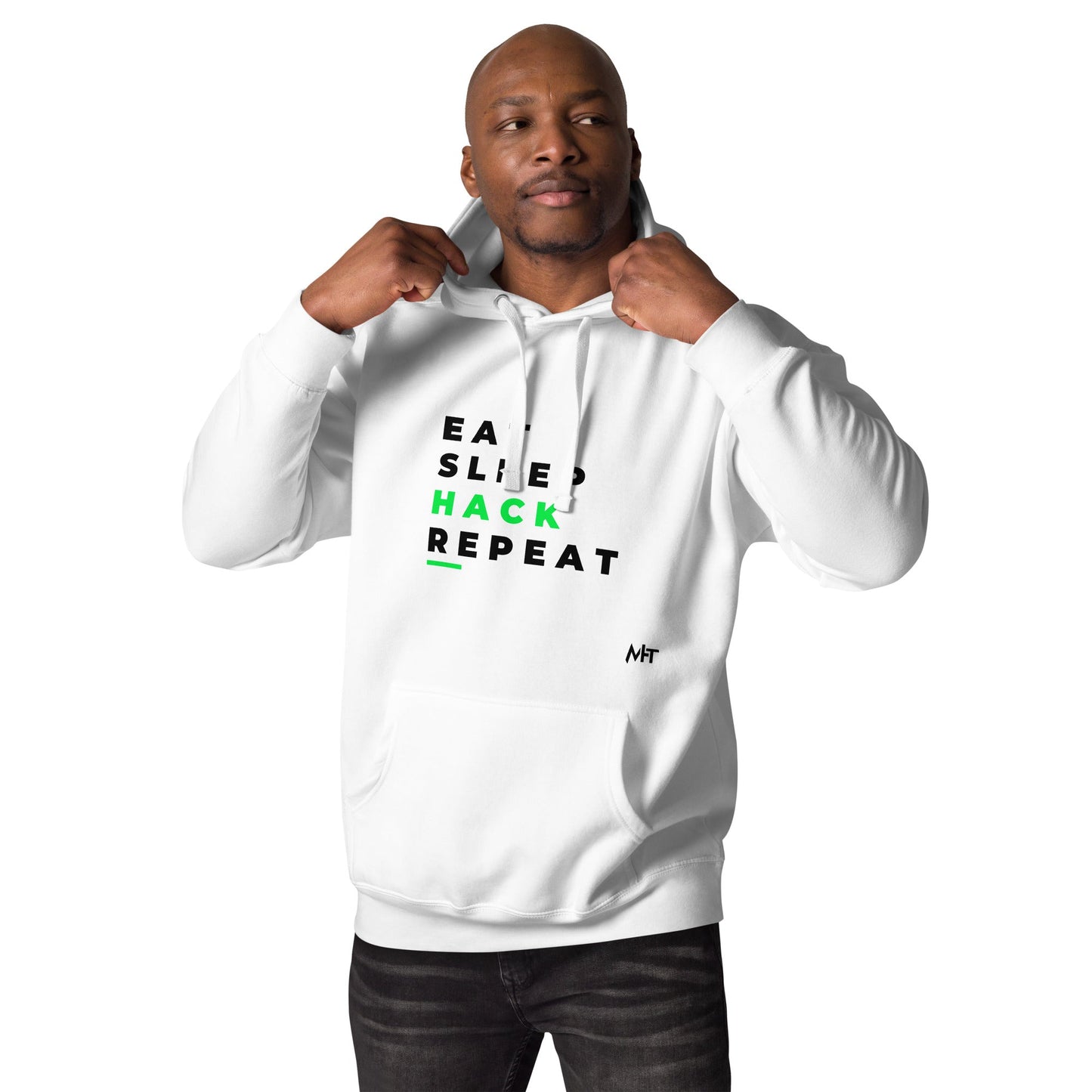 Eat, Sleep, Hack, Repeat V2 - Unisex Hoodie by DarkByteGear