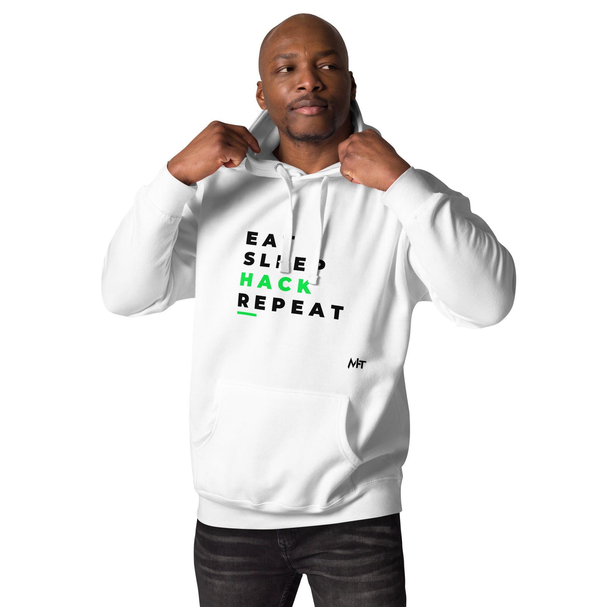 Eat, Sleep, Hack, Repeat V2 - Unisex Hoodie by DarkByteGear