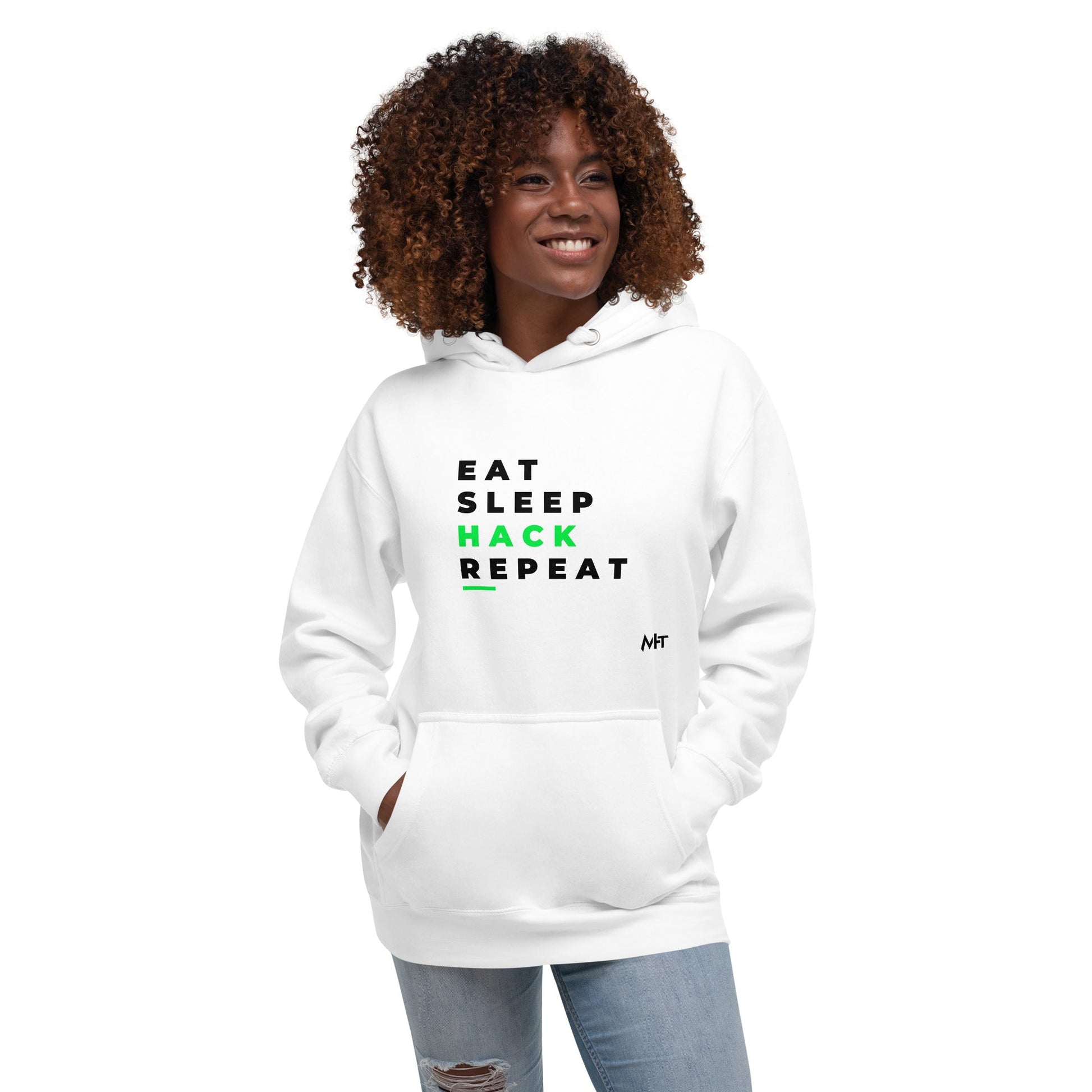 Eat, Sleep, Hack, Repeat V2 - Unisex Hoodie by DarkByteGear