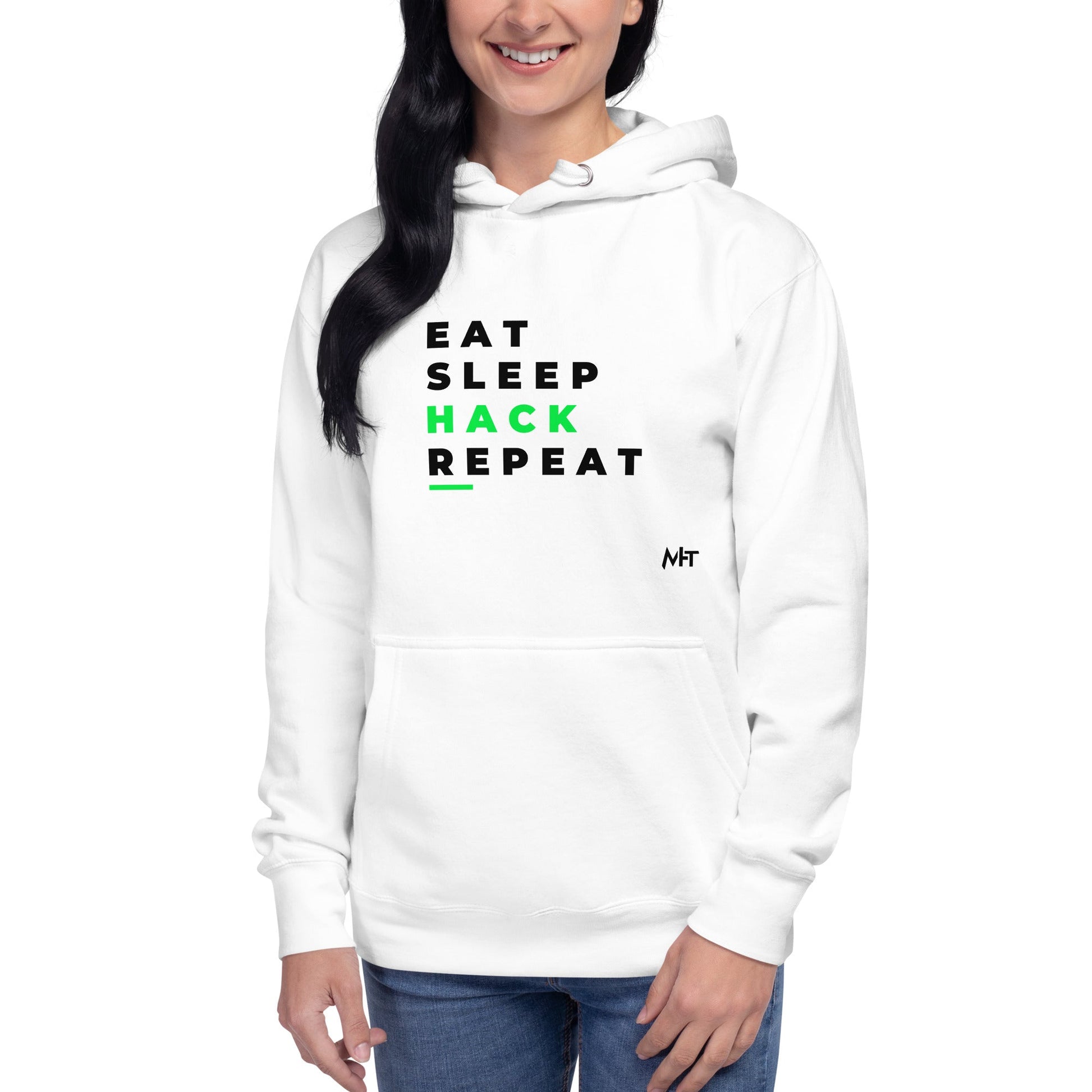 Eat, Sleep, Hack, Repeat V2 - Unisex Hoodie by DarkByteGear