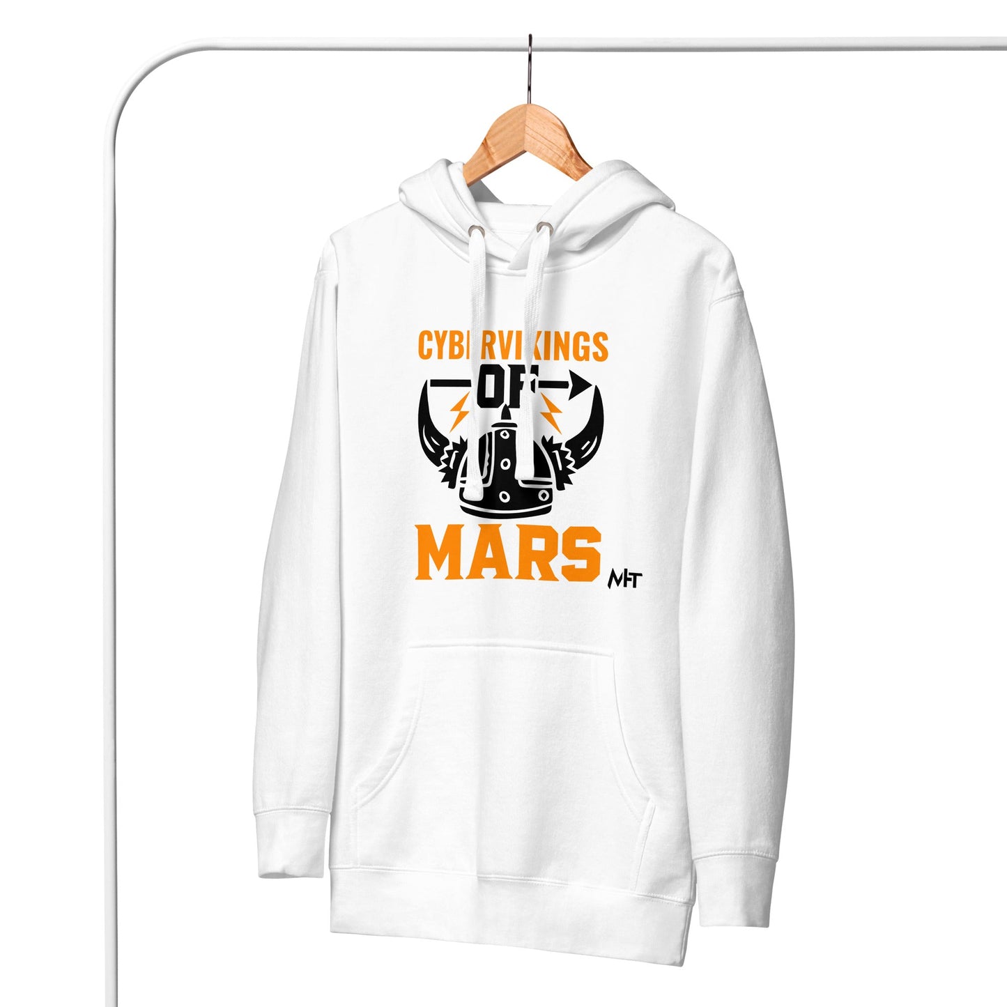 Cyberviking of Mars - Unisex Hoodie by DarkByteGear