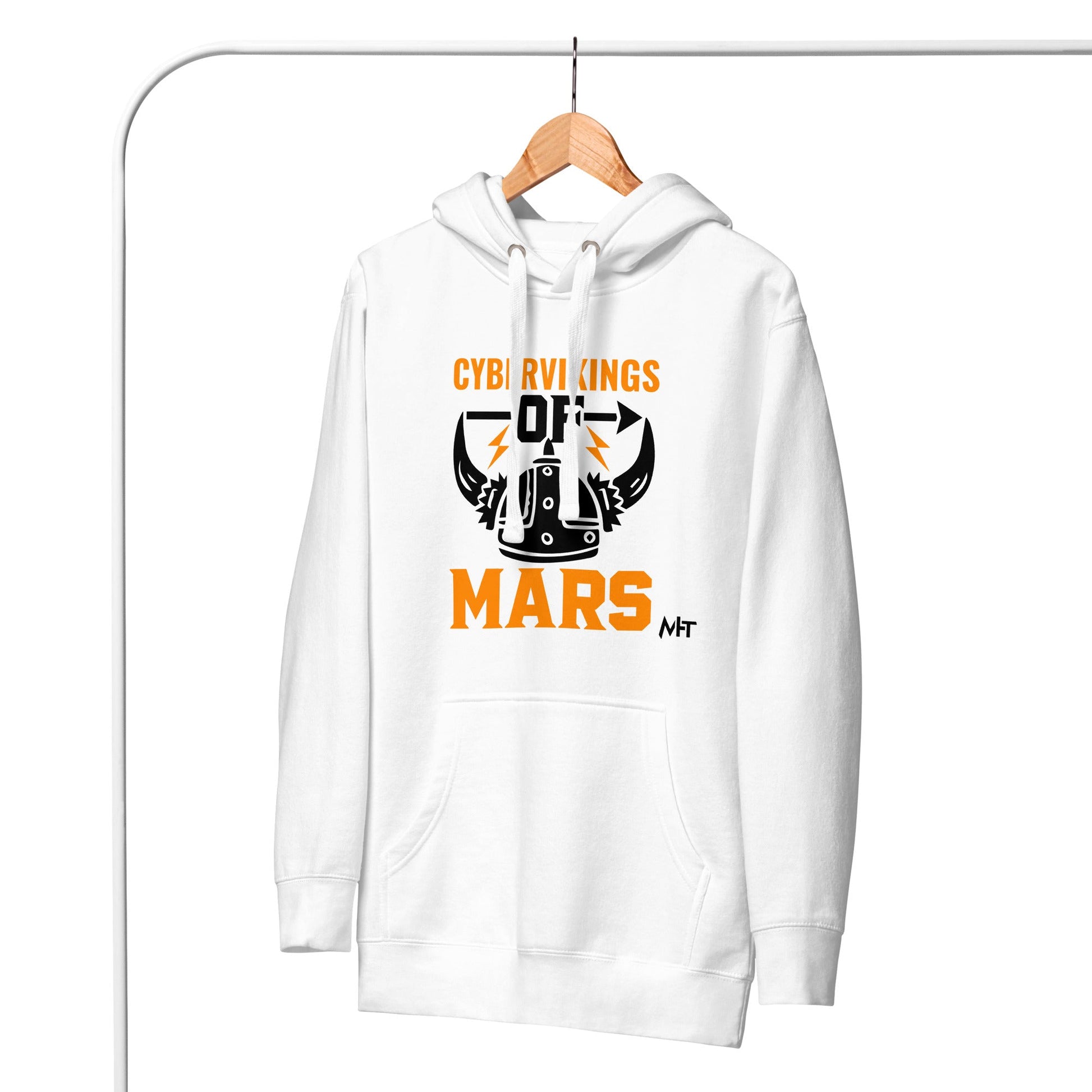 Cyberviking of Mars - Unisex Hoodie by DarkByteGear