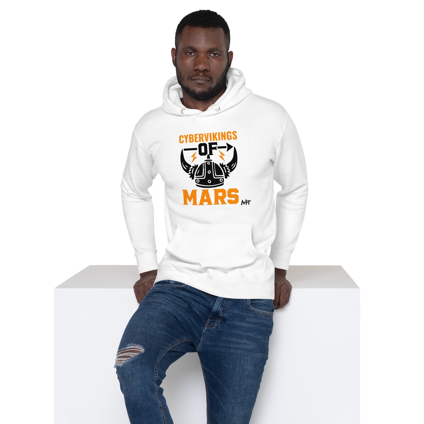 Cyberviking of Mars - Unisex Hoodie by DarkByteGear