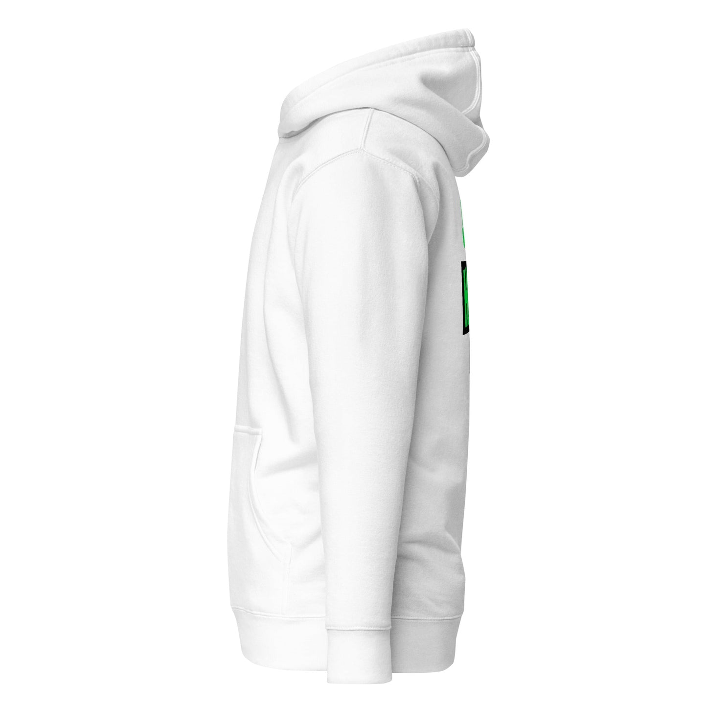 Just Hack (Green text) - Unisex Hoodie (back print) by DarkByteGear