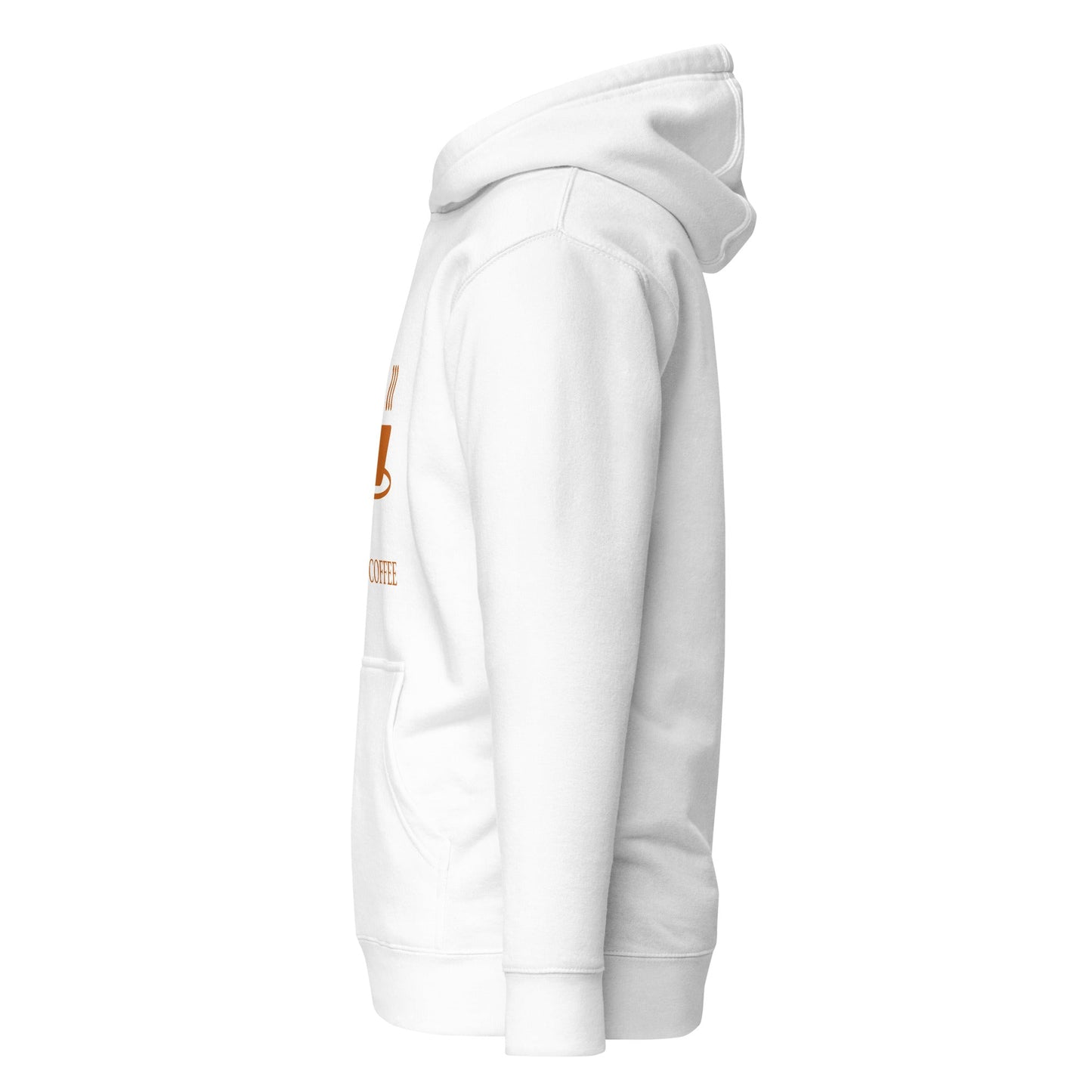 In cryptography, we trust... our coffee (Orange Text) - Unisex Hoodie by DarkByteGear