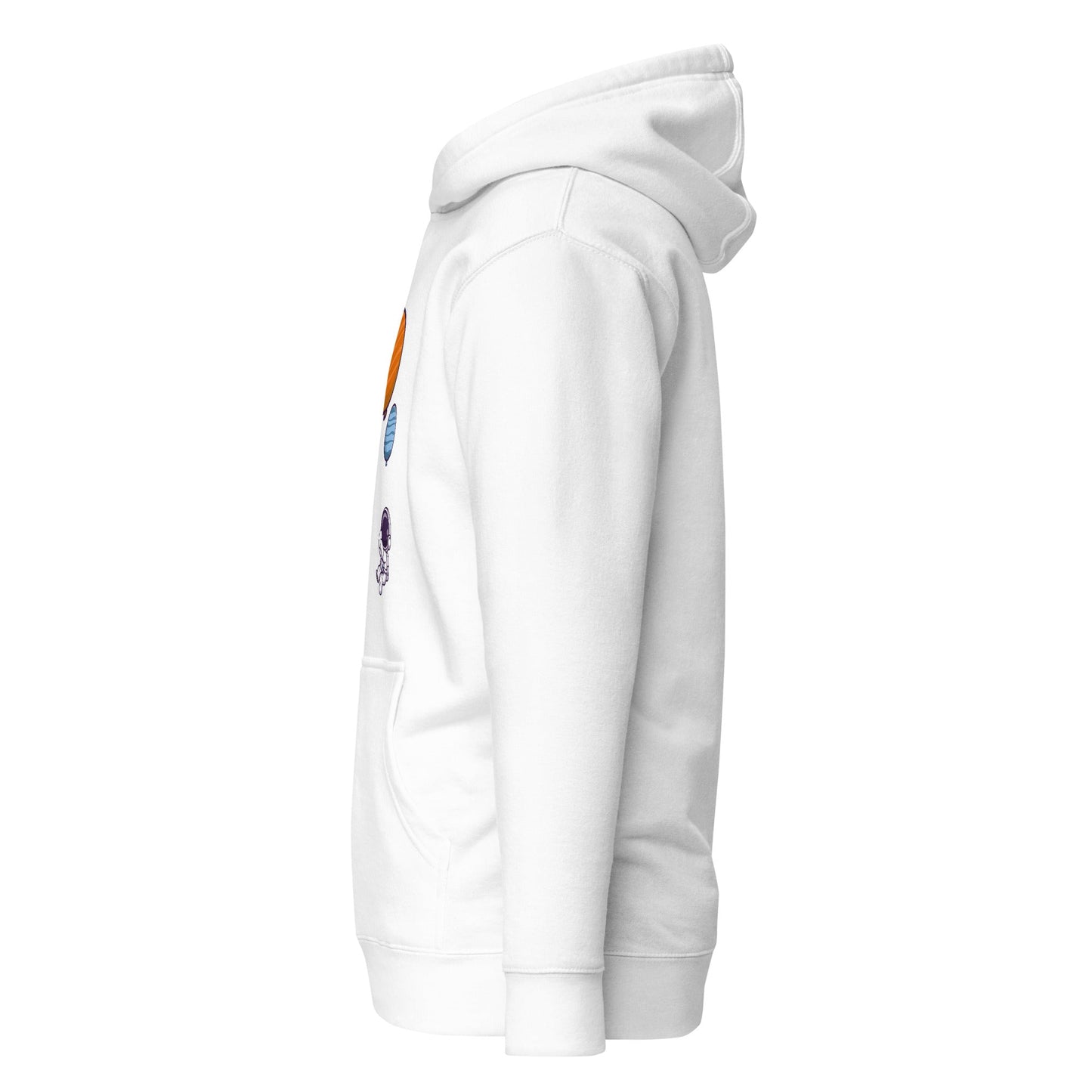 Astronaut with Balloons in Space - Unisex Hoodie by DarkByteGear