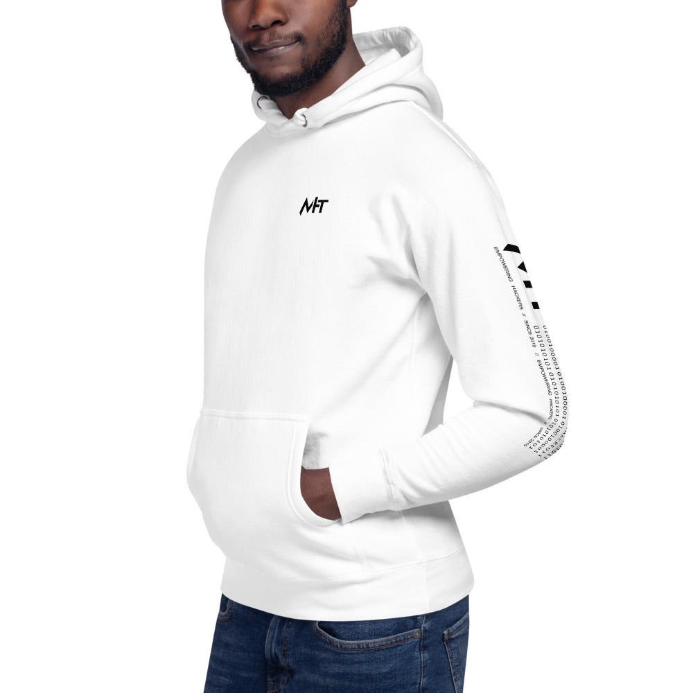 White hat hacker - Unisex Hoodie (back print) by DarkByteGear