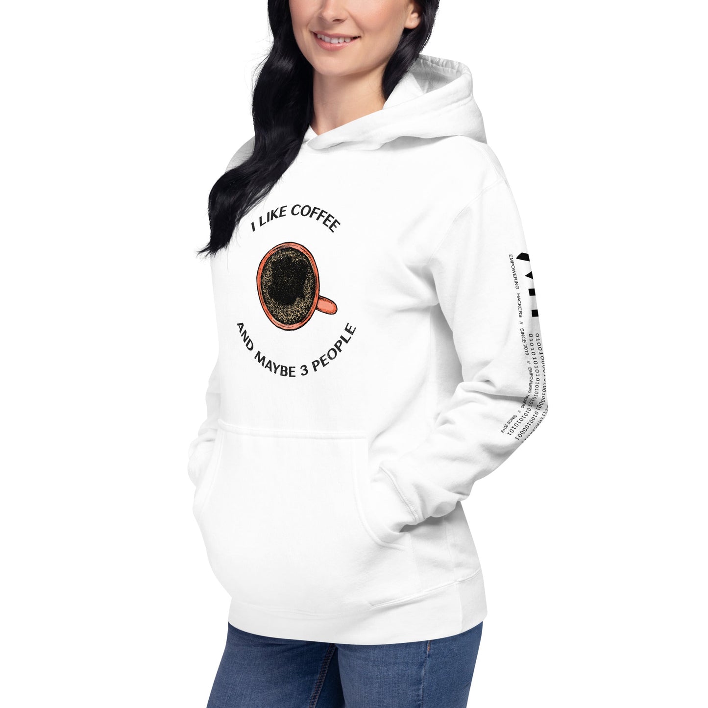 I like Coffee and maybe 3 people - Unisex Hoodie by DarkByteGear