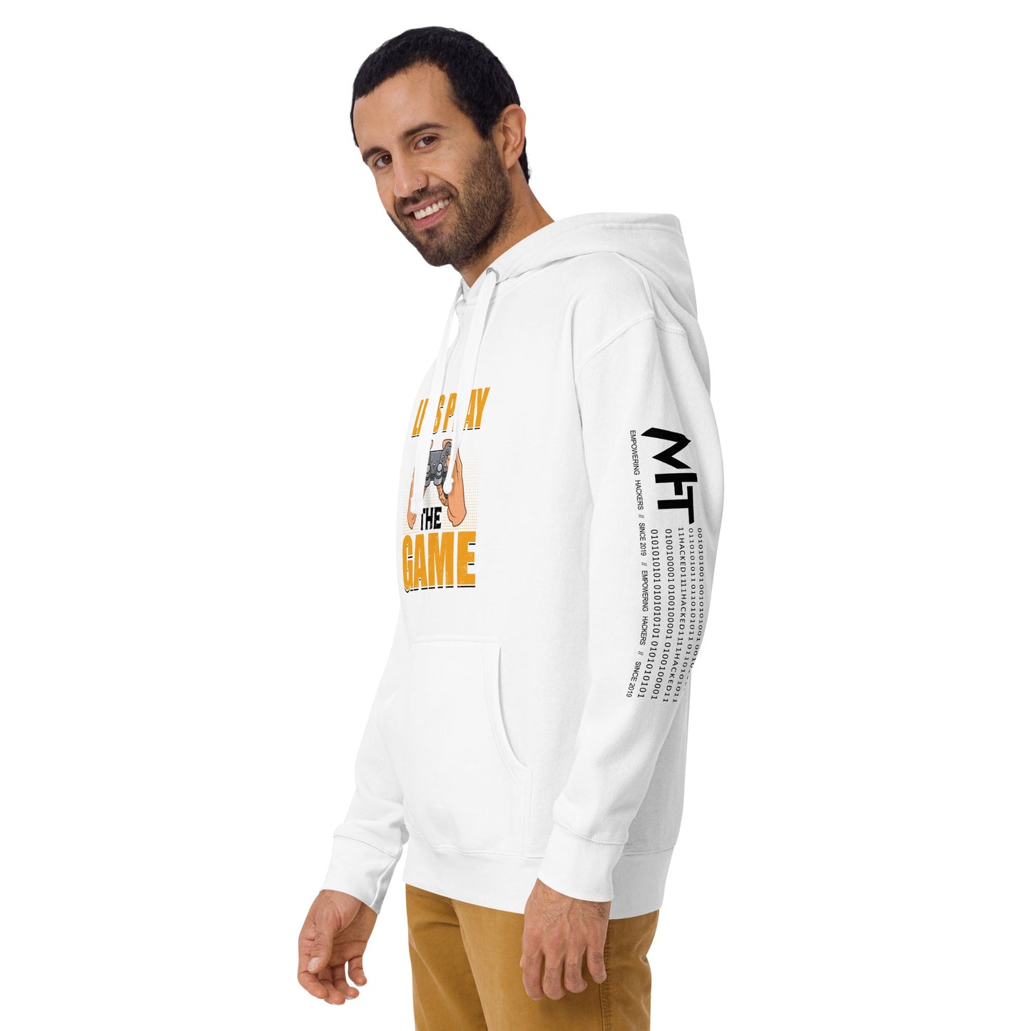 Let's Play the Game in Dark Text - Unisex Hoodie by DarkByteGear