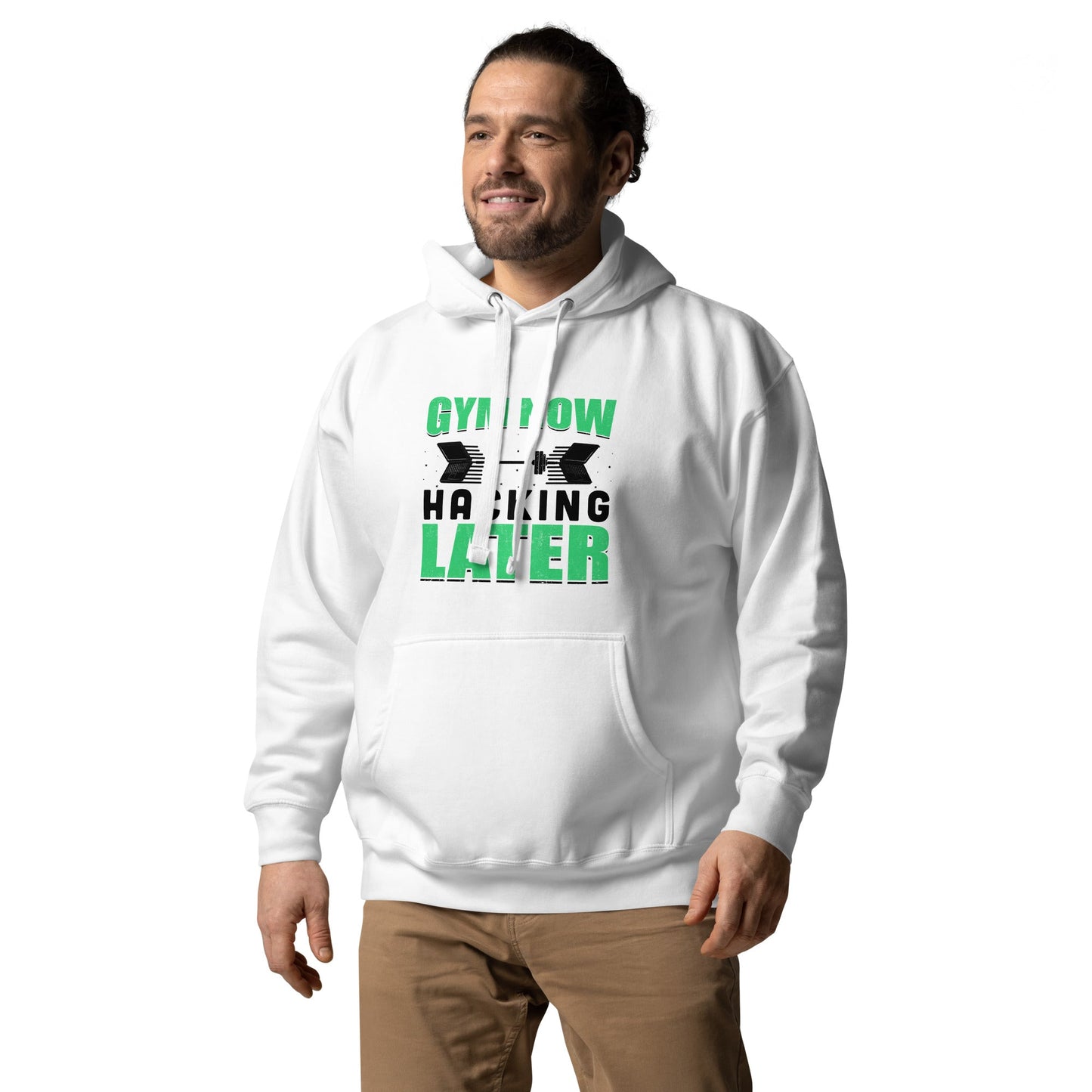Gym now, hacking later - Unisex Hoodie by DarkByteGear