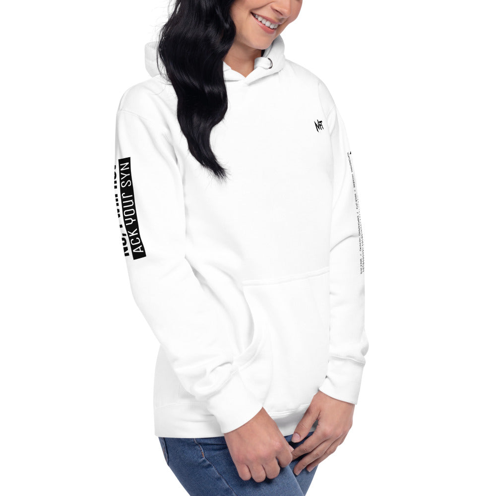 No, I will not ACK your SYN - Unisex Hoodie (back print) by DarkByteGear