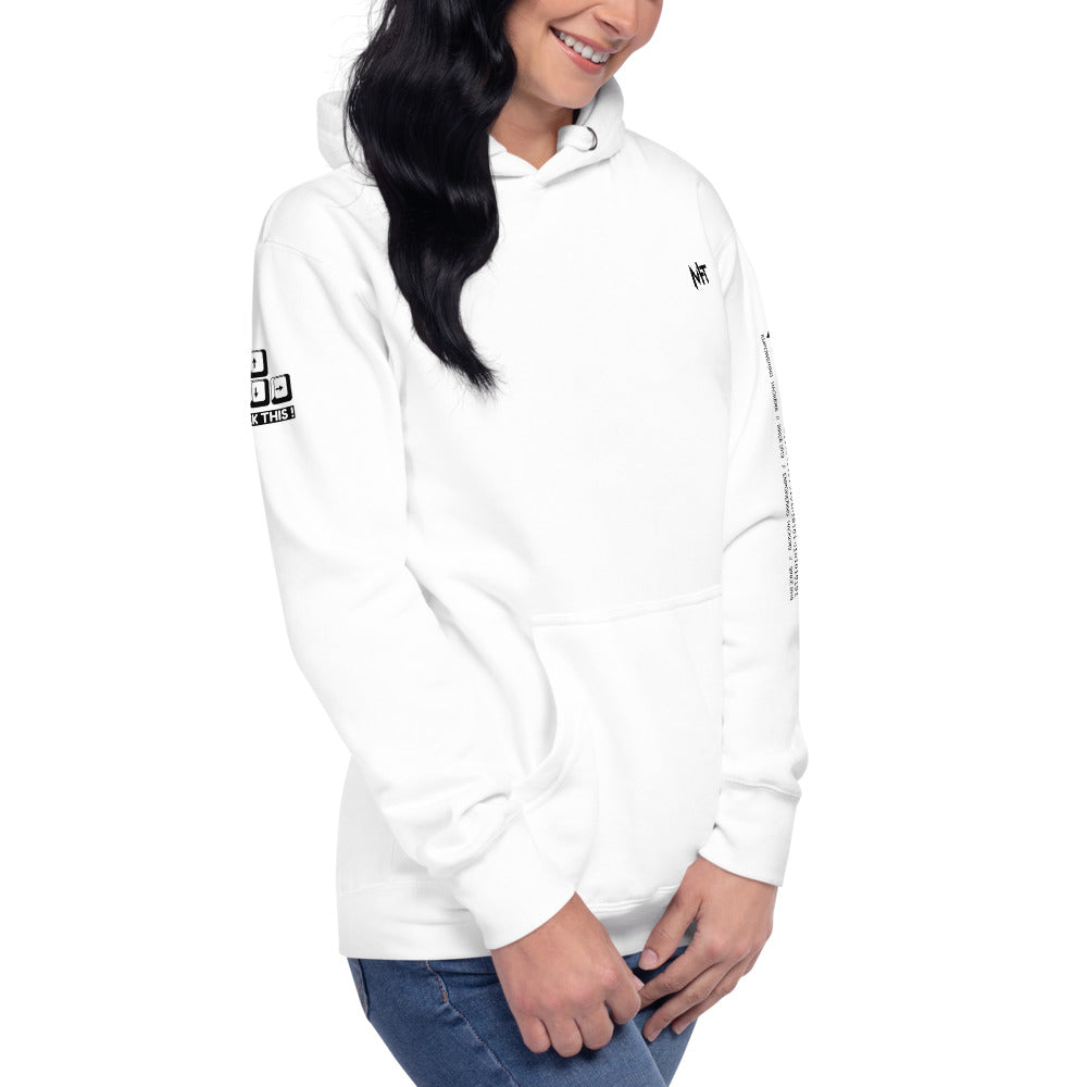 Hack this - Unisex Hoodie (back print) by DarkByteGear