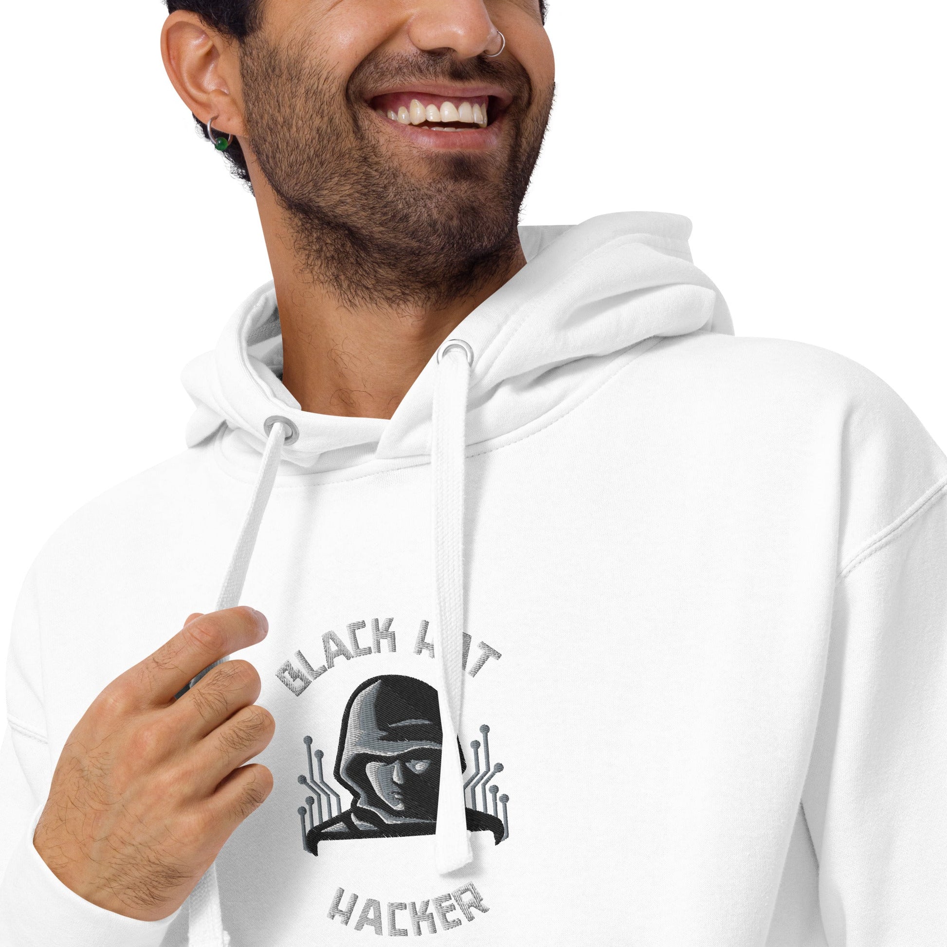 Black Hat Hacker - Unisex Hoodie (embroidered) by DarkByteGear