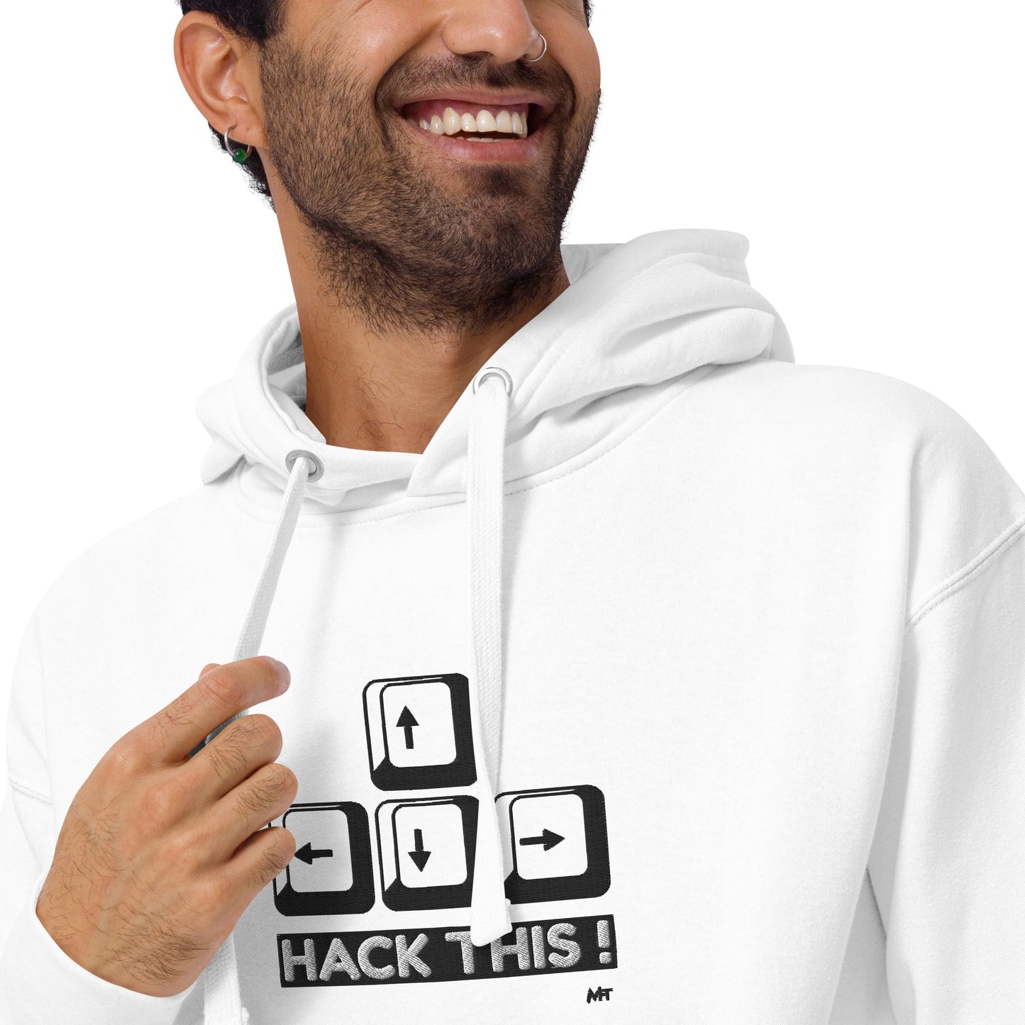 Hack this - Unisex Hoodie (embroidered) by DarkByteGear