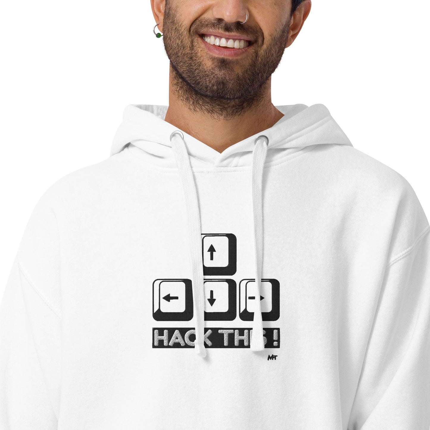 Hack this - Unisex Hoodie (embroidered) by DarkByteGear