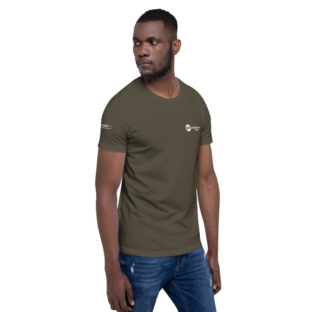 i am root - Short-Sleeve Unisex T-Shirt (all sides print) by DarkByteGear
