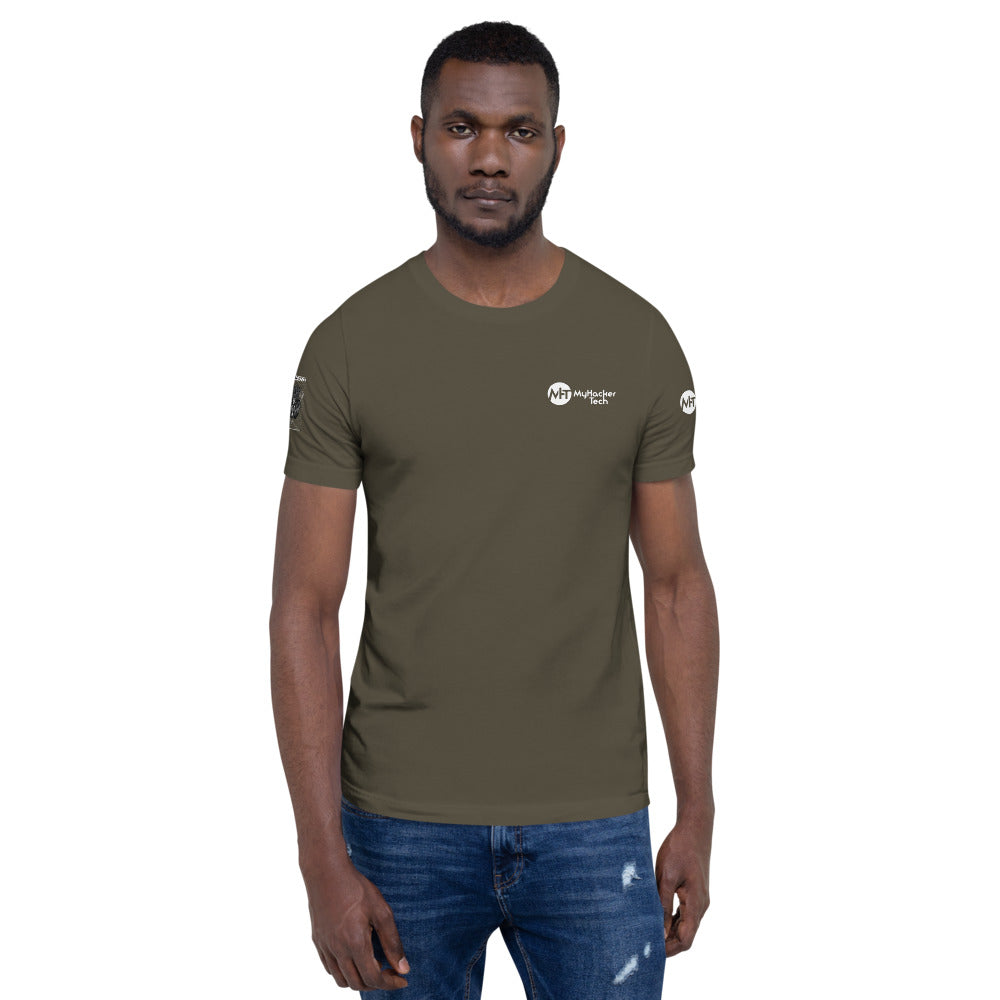 Mecha Guardian - Short-Sleeve Unisex T-Shirt (all sides print) by DarkByteGear