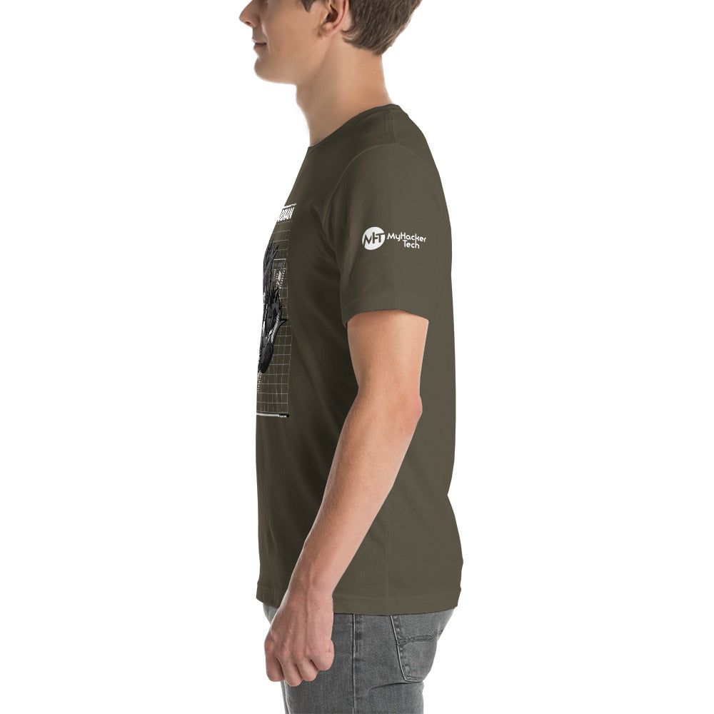 Mecha Guardian - Short-Sleeve Unisex T-Shirt (all sides print) by DarkByteGear