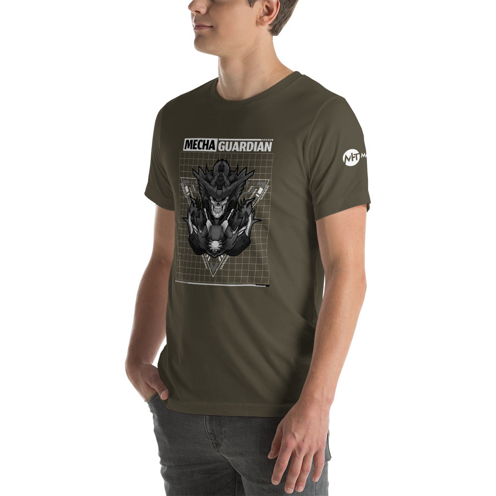 Mecha Guardian - Short-Sleeve Unisex T-Shirt (all sides print) by DarkByteGear