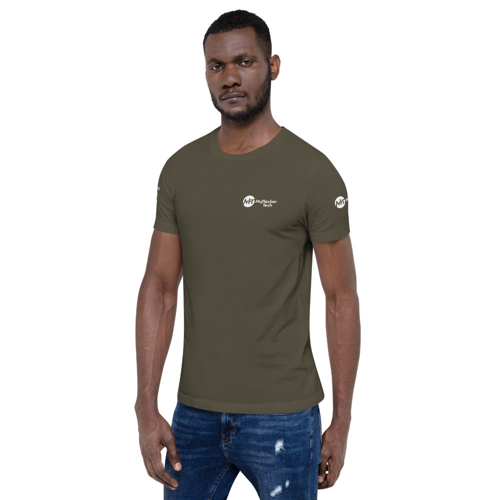 What would Jesus do for 0day - Short-Sleeve Unisex T-Shirt (all side print) by DarkByteGear