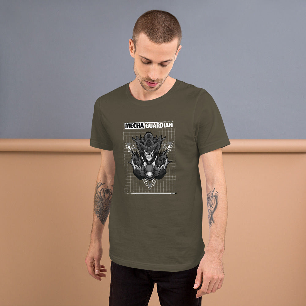 Mecha Guardian - Short-Sleeve Unisex T-Shirt by DarkByteGear