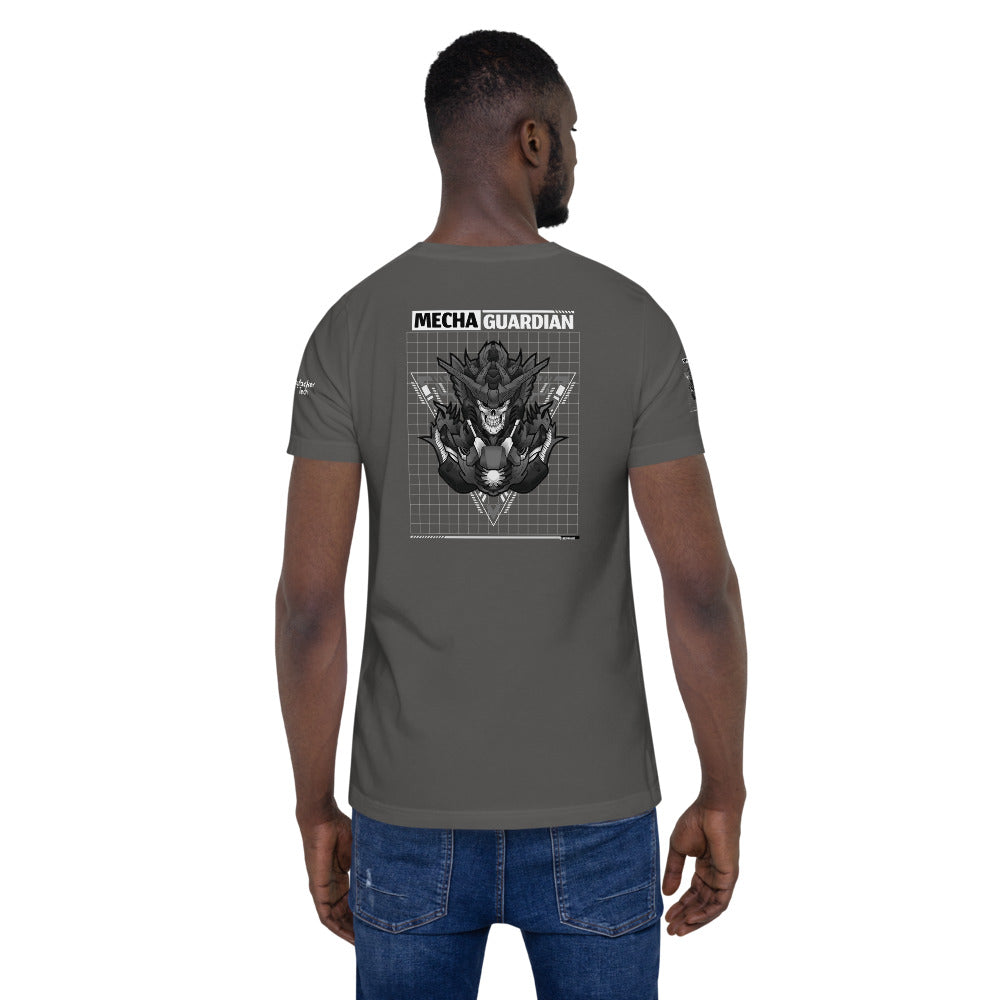 Mecha Guardian - Short-Sleeve Unisex T-Shirt (all sides print) by DarkByteGear