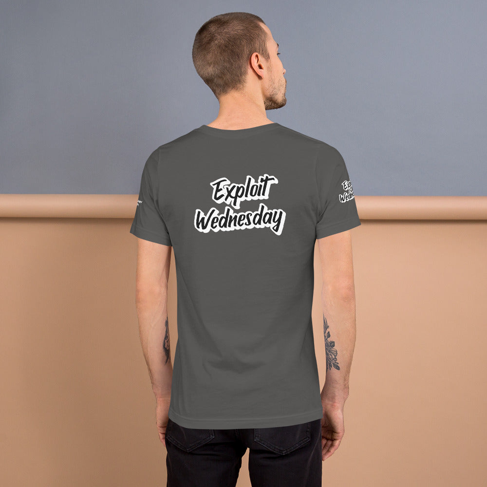 Exploit Wednesday - Short-Sleeve Unisex T-Shirt (all sides print) by DarkByteGear