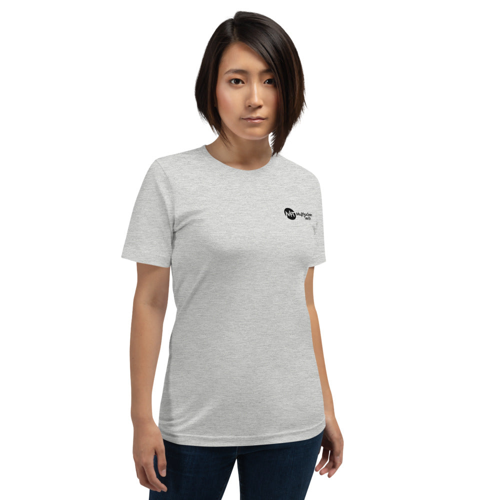 Let me google how to secure that for you - Short-Sleeve Unisex T-Shirt (back print) by DarkByteGear