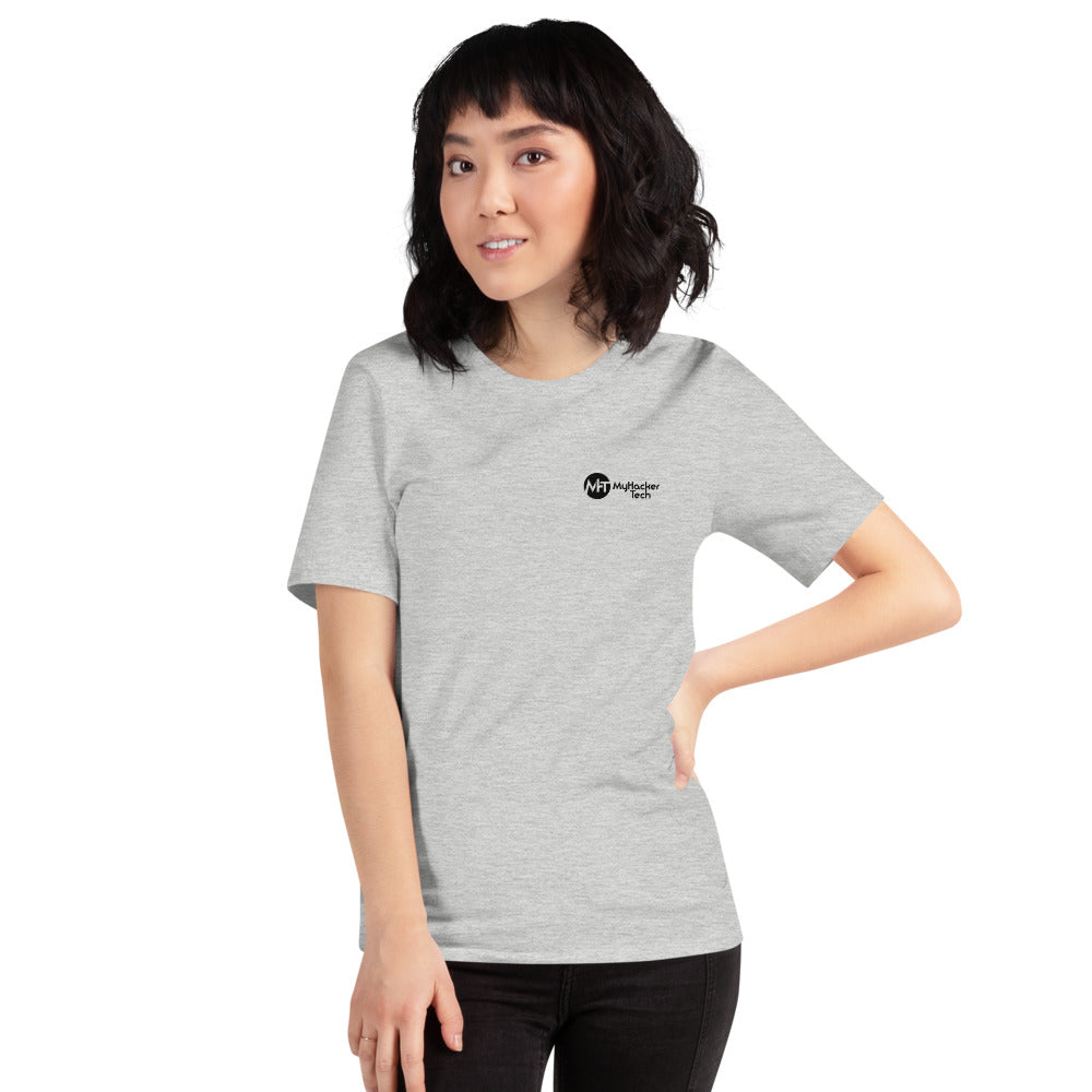 My email password - Short-Sleeve Unisex T-Shirt (back print) by DarkByteGear