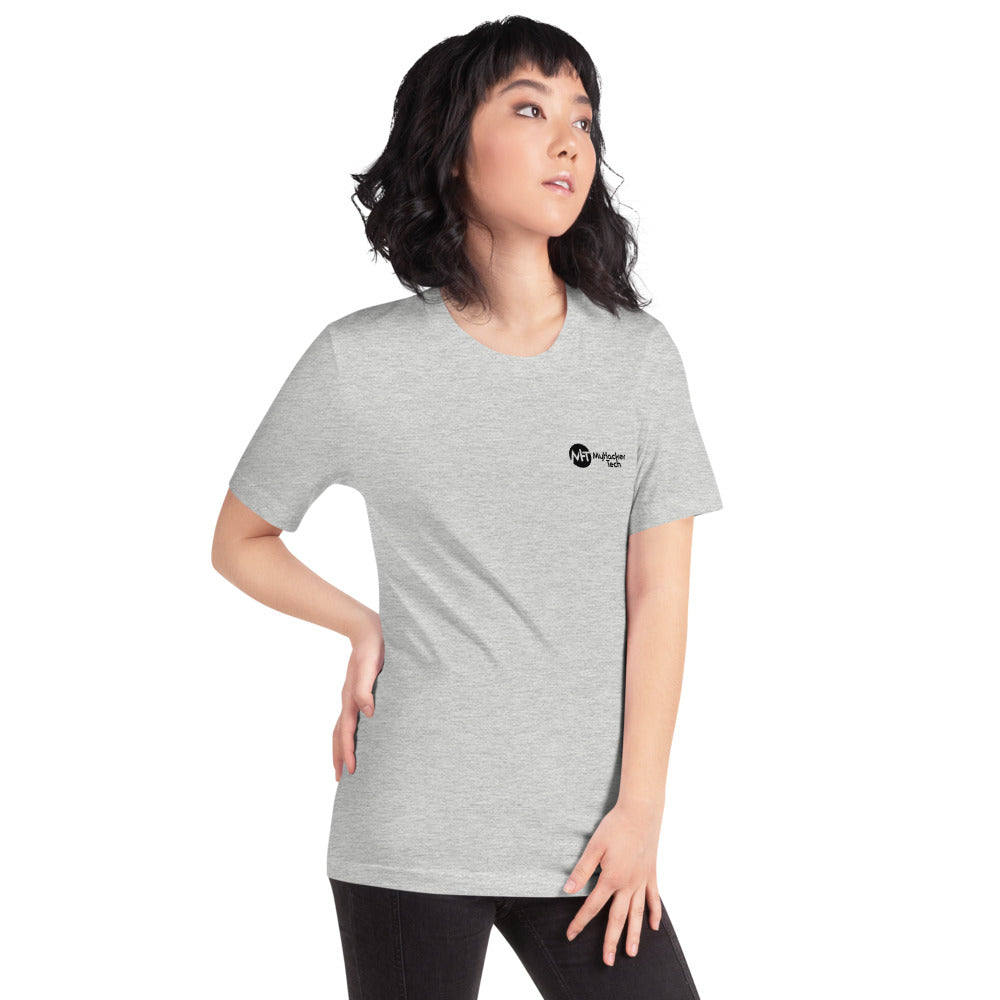 My email password - Short-Sleeve Unisex T-Shirt (back print) by DarkByteGear
