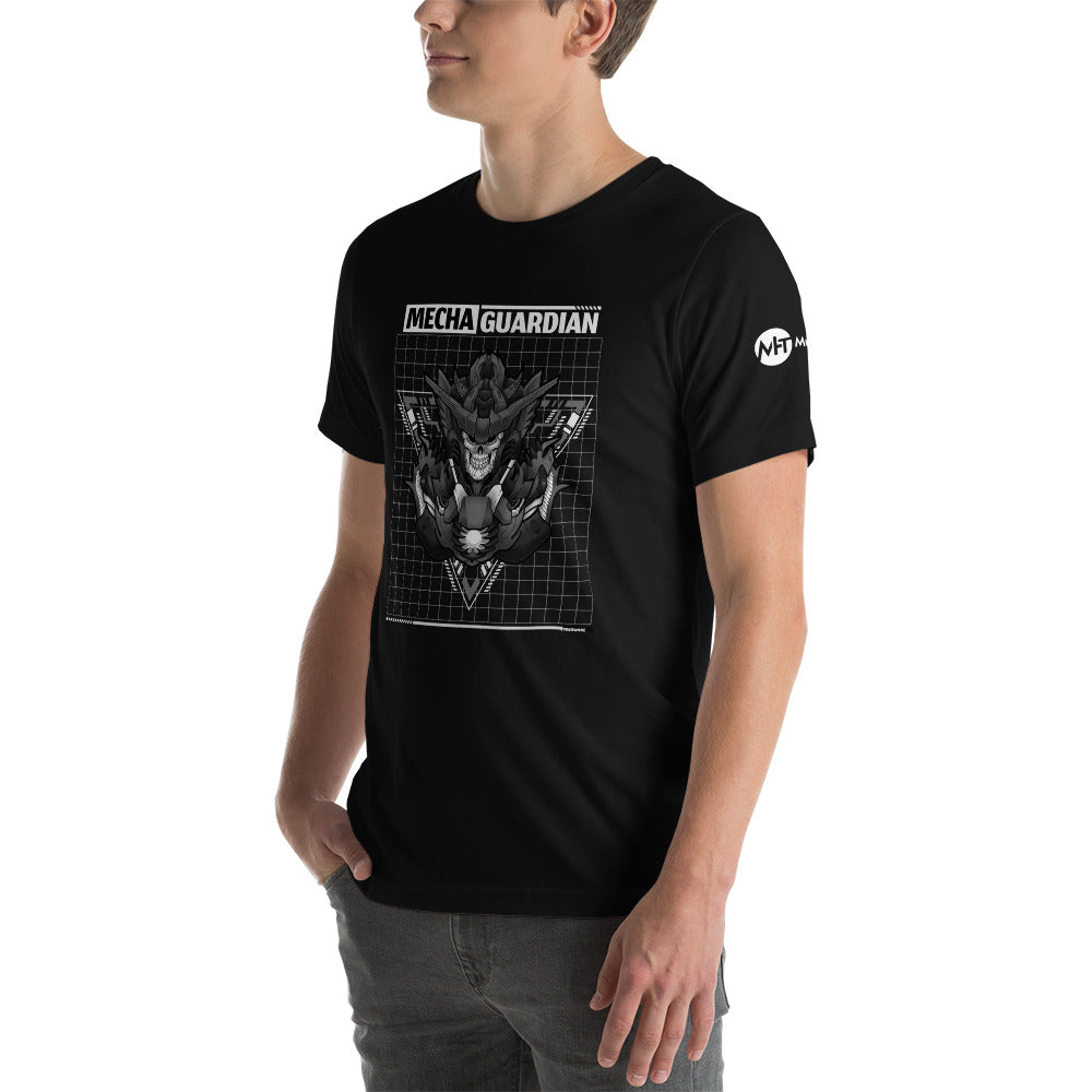 Mecha Guardian - Short-Sleeve Unisex T-Shirt (all sides print) by DarkByteGear
