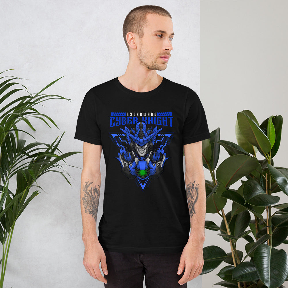 CyberWare Cyber knight - Short-Sleeve Unisex T-Shirt by DarkByteGear