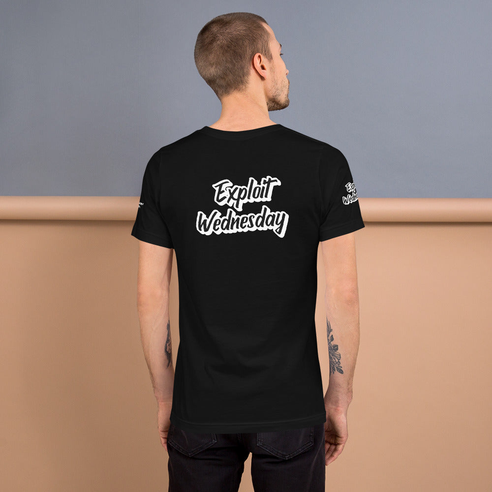 Exploit Wednesday - Short-Sleeve Unisex T-Shirt (all sides print) by DarkByteGear