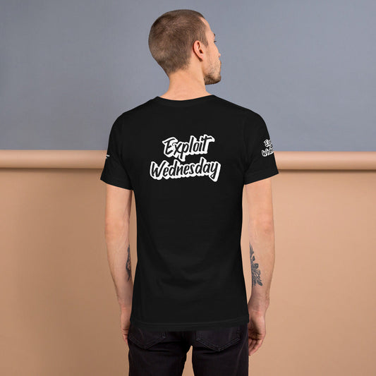 Exploit Wednesday - Short-Sleeve Unisex T-Shirt (all sides print) by DarkByteGear