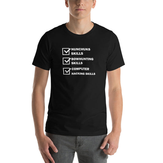 Computer Hacking Skills - Short-Sleeve Unisex T-Shirt by DarkByteGear