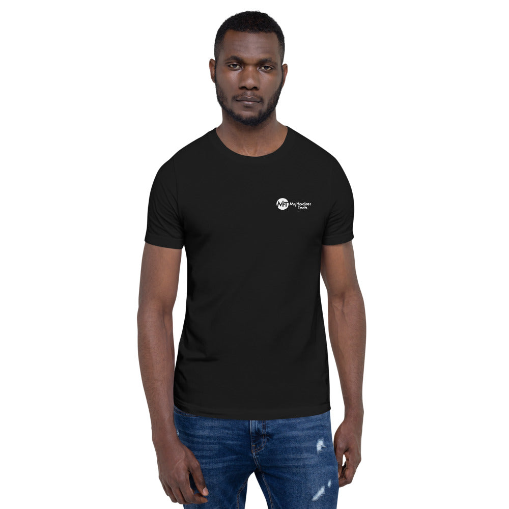 oh wait I'm a Pentester - Short-Sleeve Unisex T-Shirt (back print) by DarkByteGear