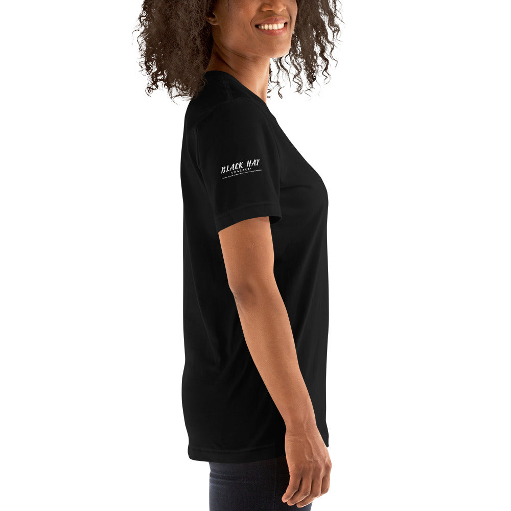 Black Hat Hacker V2 - Short-Sleeve Unisex T-Shirt by DarkByteGear