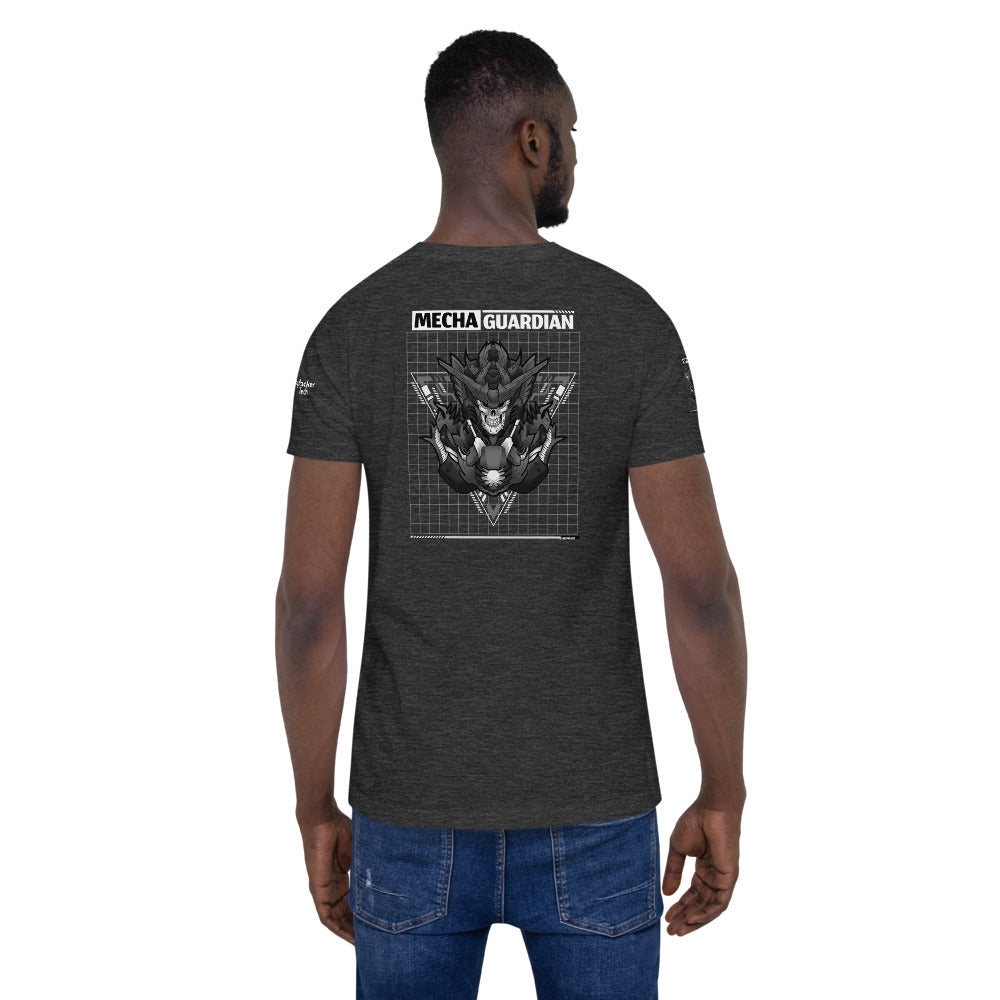 Mecha Guardian - Short-Sleeve Unisex T-Shirt (all sides print) by DarkByteGear